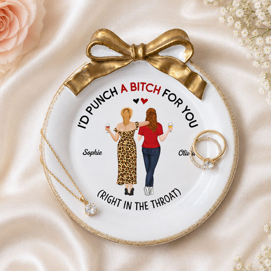 Punch For You - Personalized Custom Bow Jewelry Dish