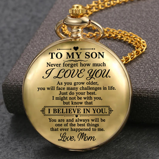 Do Your Best -  Personalized Custom Print Pocket Watch