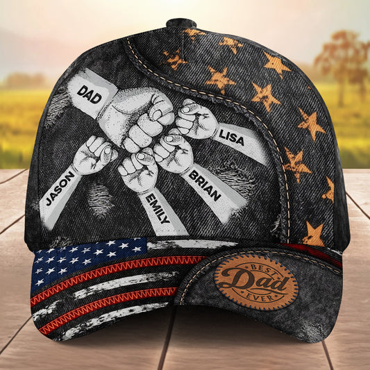 Best Dad Ever New Version - Personalized Custom Classic Cap