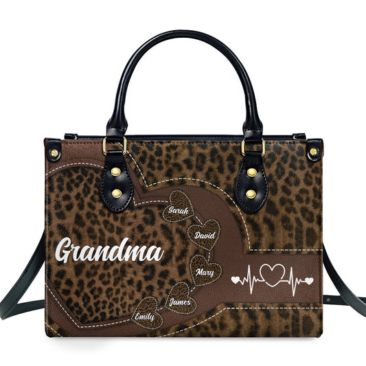 Grandma Sweethearts - Personalized Leather Bag