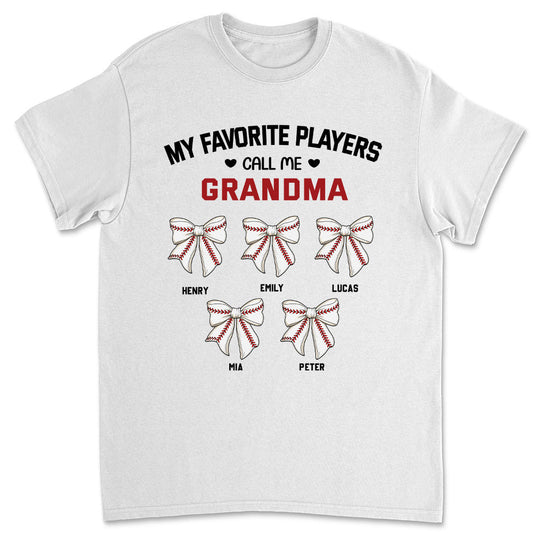 Grandma Favorite Player - Personalized Custom Shirt