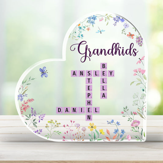 Grandkids Made Life More Grand - Personalized Custom Acrylic Plaque