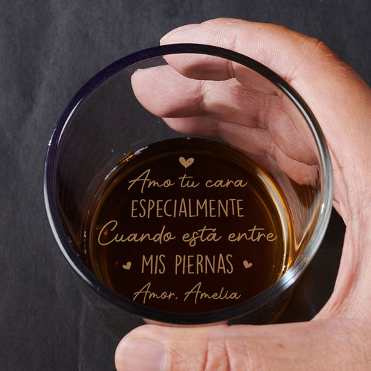 Tu Boca Mi Deleite - Vaso de Whisky Grabado Personalizado