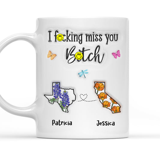 Miss You So Much - Personalized Custom 3D Inflated Effect Mug