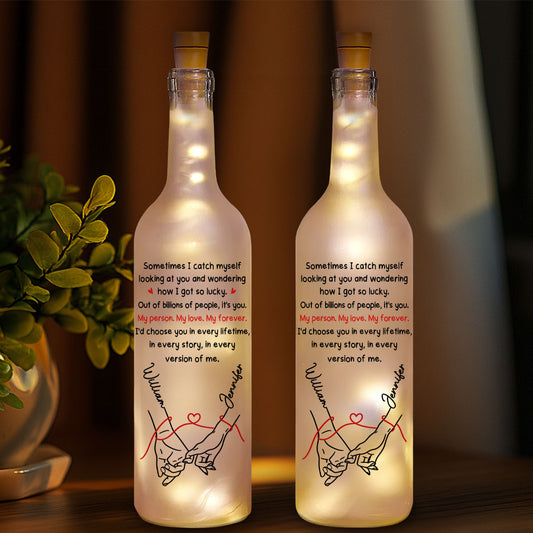 How Lucky I Am 2 - Personalized Custom Bottle Lamp