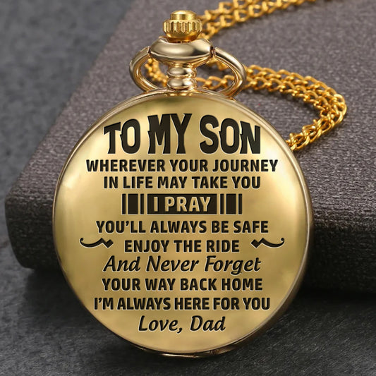 Way Back Home - Personalized Custom Pocket Watch