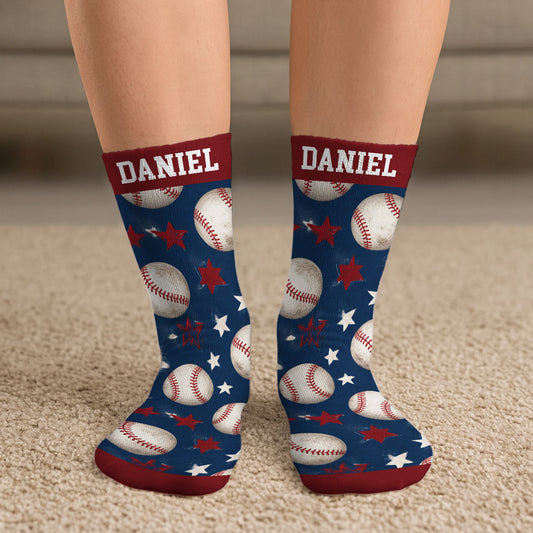 Game Day Vibes - Personalized Crew Socks