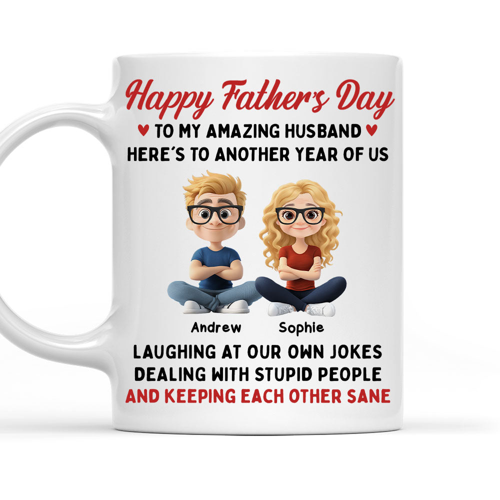 Personalized couple mugs - Laugh At Our Own Jokes - Personalized Custom ...