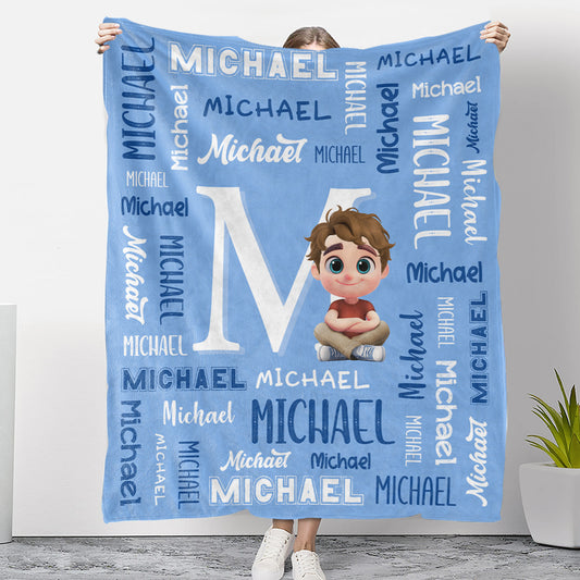 Little Star Name - Personalized Custom Fleece Blanket