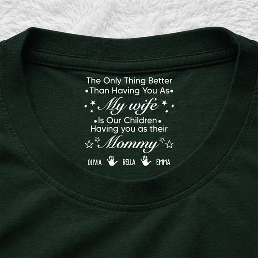 Our Children - Personalized Custom Inside Neck Print T-Shirt