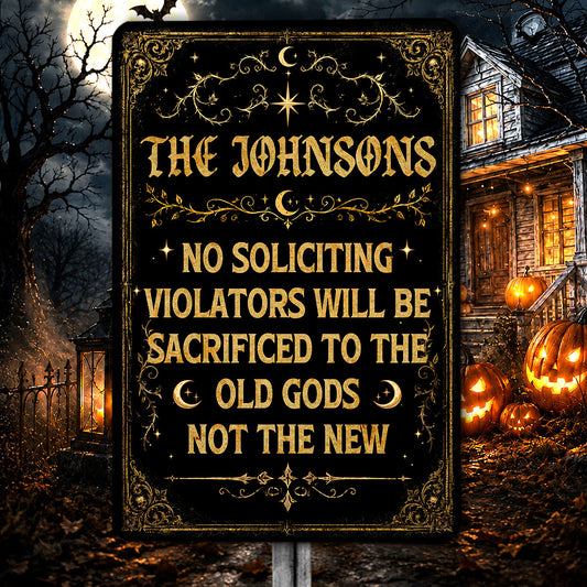 Enter Only If You Dare - Personalized Metal Sign