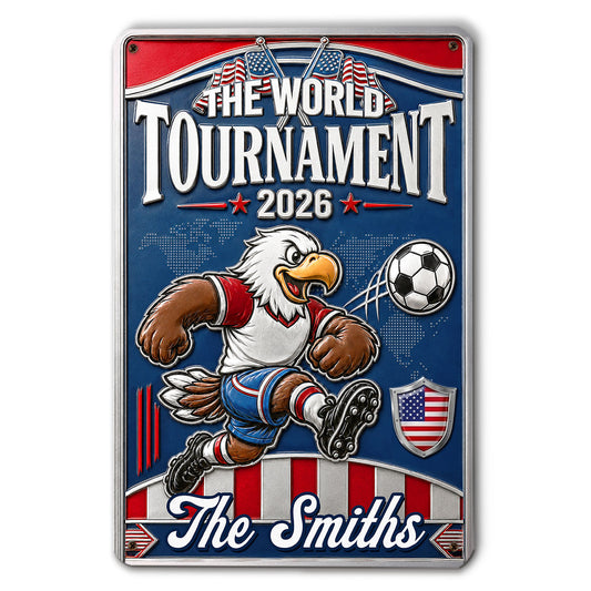 Hosted By America Final - Personalized Custom 3D Inflated Effect Metal Sign