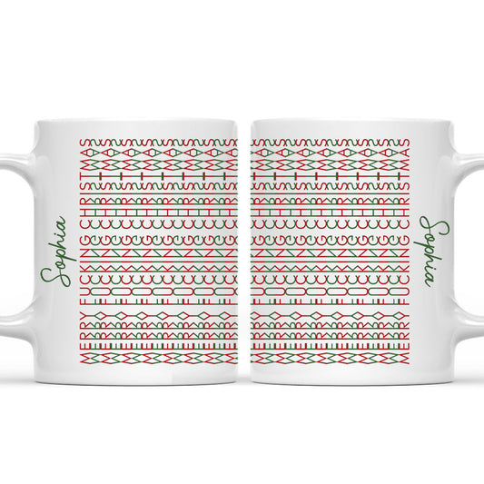 Hidden Swear Words Naughty Christmas - Personalized Custom Mug