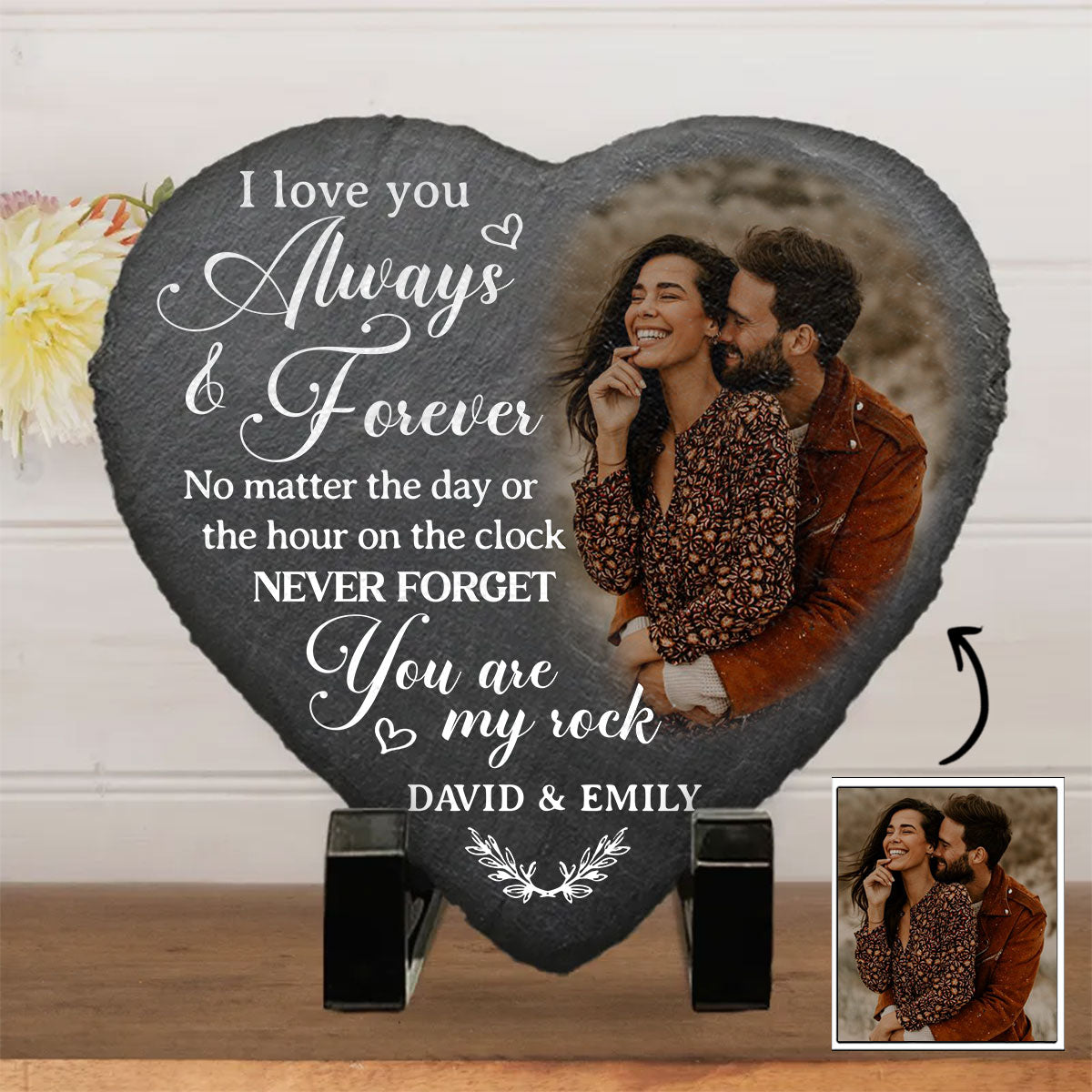 My Rock - Personalized Custom Heart Shaped Stone – Wrappiness Gifts