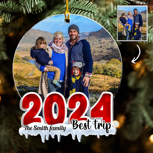 Best Trip 2024 - Personalized Custom Acrylic Ornament