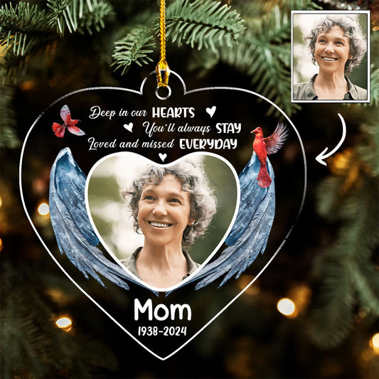 Loved And Missed Everyday - Personalized Custom Acrylic Ornament