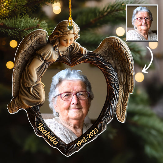 My Angel Is In Heaven - Personalized Custom Acrylic Ornament