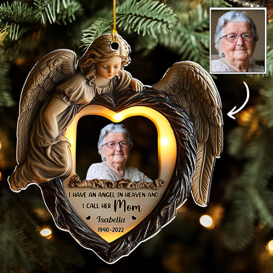 I Have Angels In Heaven - Personalized Custom Acrylic Ornament