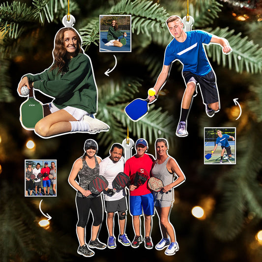 Pickleball Custom Photo - Personalized Custom Acrylic Ornament