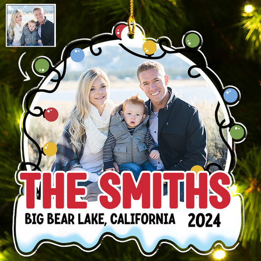 Happy Holiday Travel - Personalized Custom Acrylic Ornament