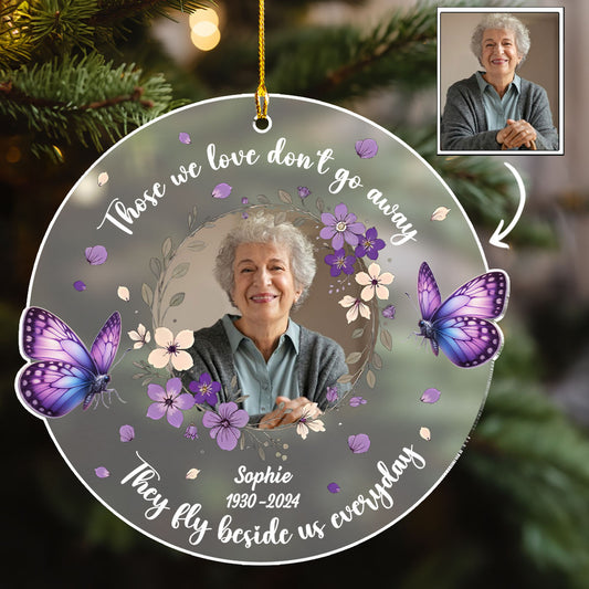 Always Beside You - Personalized Custom Frosted Acrylic Ornament