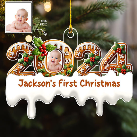 Baby First Christmas - Personalized Custom Acrylic Ornament