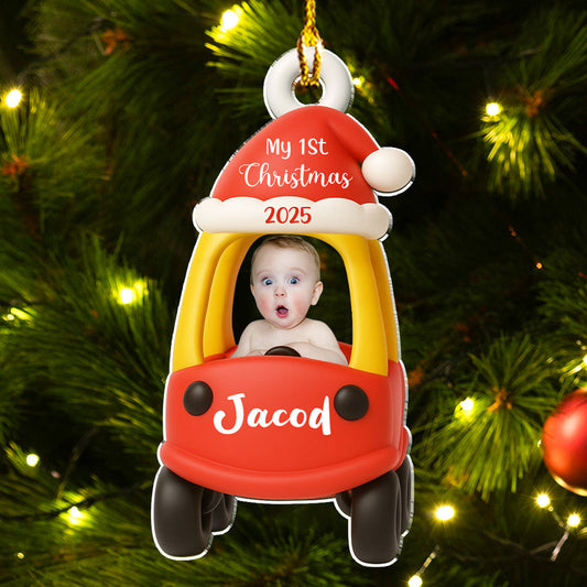 Tiny Rider Christmas - Personalized Custom Acrylic Ornament