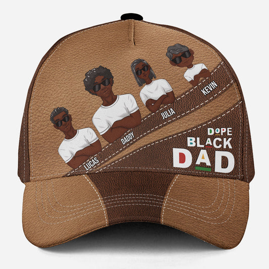 Dope Black Dad - Personalized Classic Cap