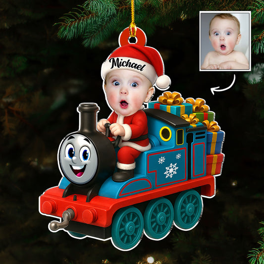 Kid Baby Toy Train - Personalized Custom Acrylic Ornament