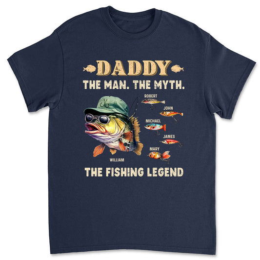 The Man The Myth The Fishing Legend - Personalized Custom Shirt