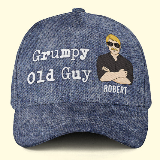 Dad Grandpa Grumpy Old Guy - Personalized Classic Cap