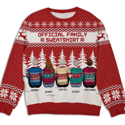 Family Sweatshirt - Personalized Custom All-Over-Print Sweatshirt