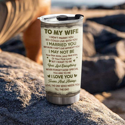 Needs You Till The End - Personalized Custom Tumbler