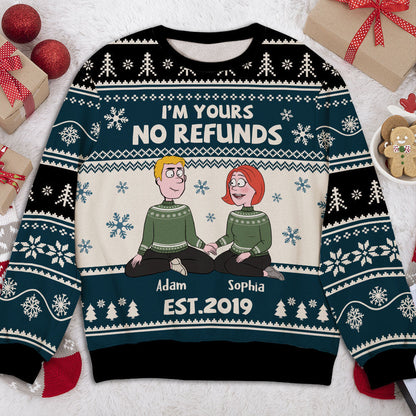No Refunds - Personalized Custom All-Over-Print Sweatshirt