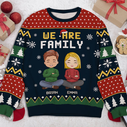 We Are Family - Personalized Custom All-Over-Print Sweatshirt