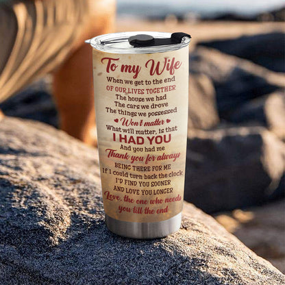 To My Wife - Personalized Custom Tumbler