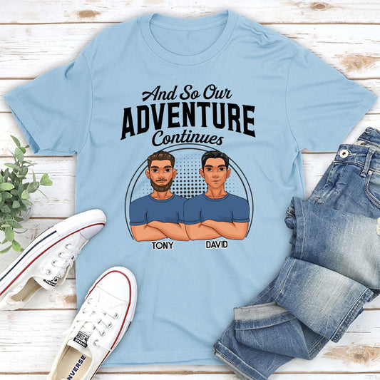Adventure Continues - Personalized Custom Classic T-shirt