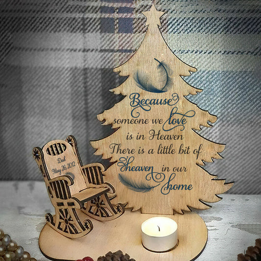 Heaven In Our Home - Personalized Custom Candle Holder