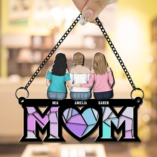 Mother And Daughter Bond - Personalized Custom Suncatcher