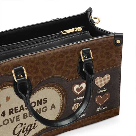 The Reason I Love - Personalized Custom Leather Bag
