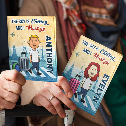 I Must Go - Personalized Custom Couple Passport Cover