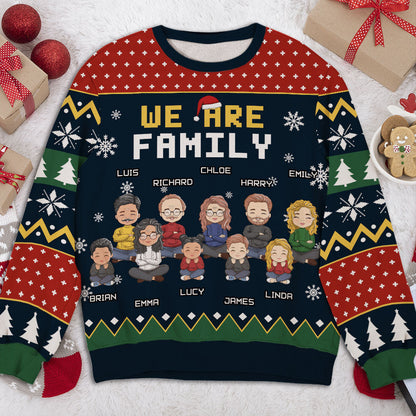 We Are Family - Personalized Custom All-Over-Print Sweatshirt