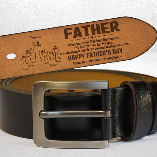Always Love You - Personalized Engraved Leather Belt