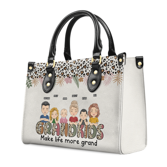 Makes Life More Grand - Personalized Custom Leather Bag