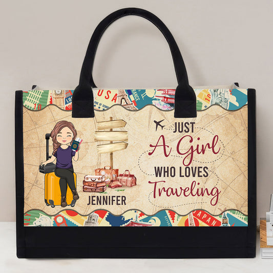 A World Wanderer - Personalized Custom Canvas Tote Bag