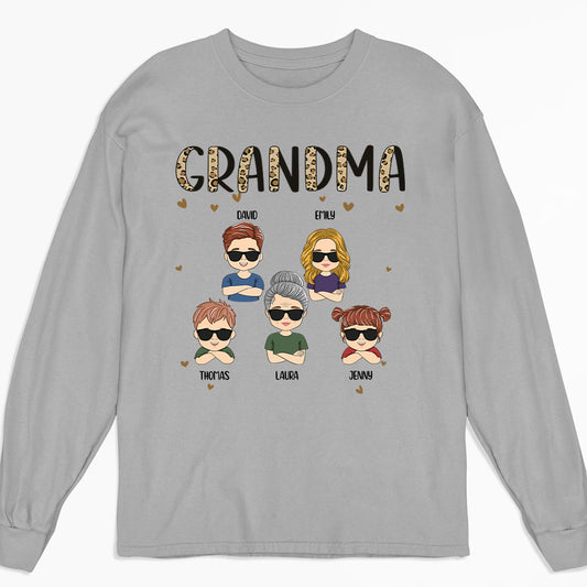 Just Call Me Grandma - Personalized Custom Long Sleeve T-shirt
