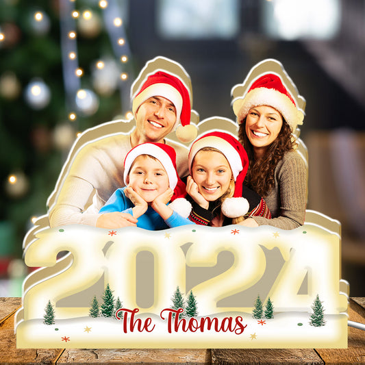 Custom Photo Joy Of Christmas 2024 - Personalized Custom Light Box