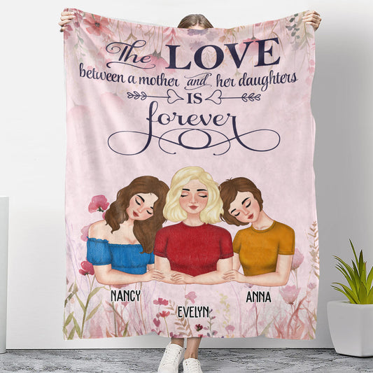 The Love Between - Personalized Custom Fleece Blanket