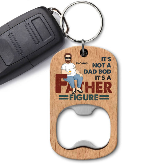 It Is A Father Figure - Personalized Custom Bottle Opener Keychain