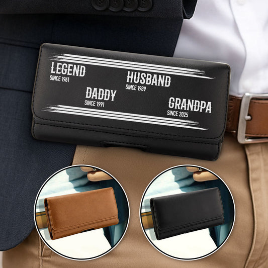 The Original Legend - Personalized Custom Leather Phone And Card Holster